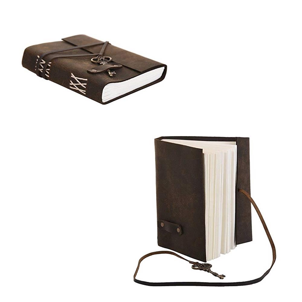 Leather Notebook Blank Pages-5