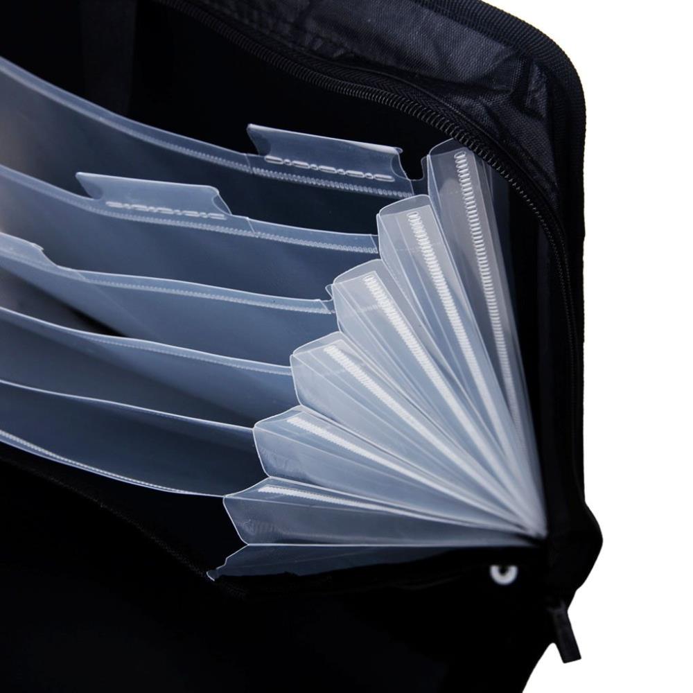 Black Expandable Portfolio Folders-7
