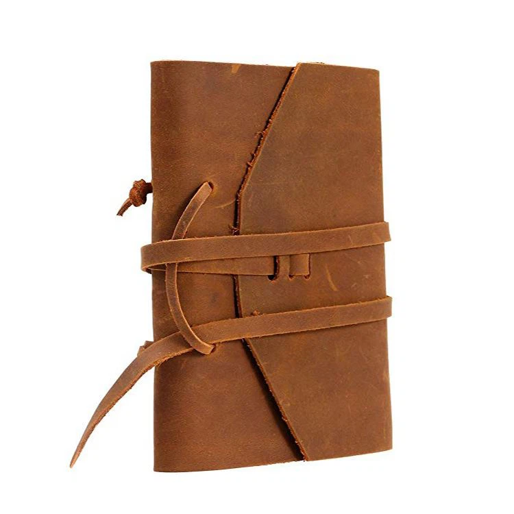 cowhide leather notebook