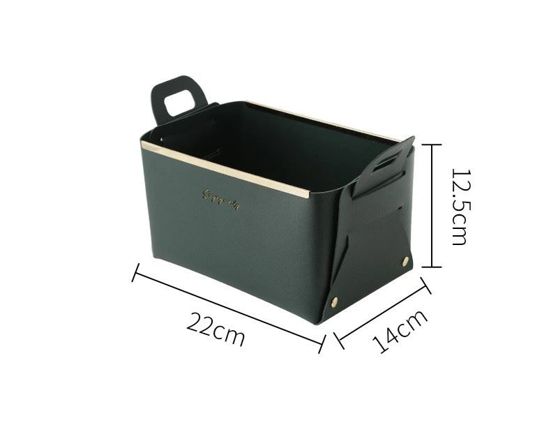 Leather Storage Basket