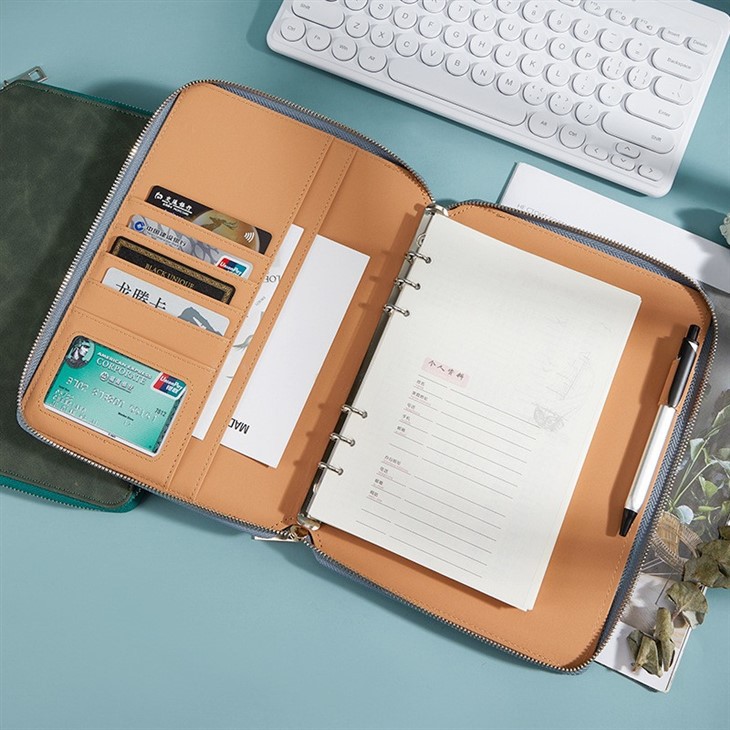 A4 leather folder