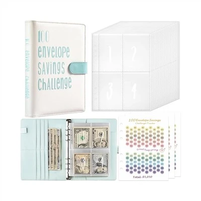 Carpeta del desafío de ahorro de 100 días