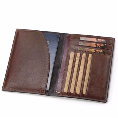 Funda para pasaporte color canela