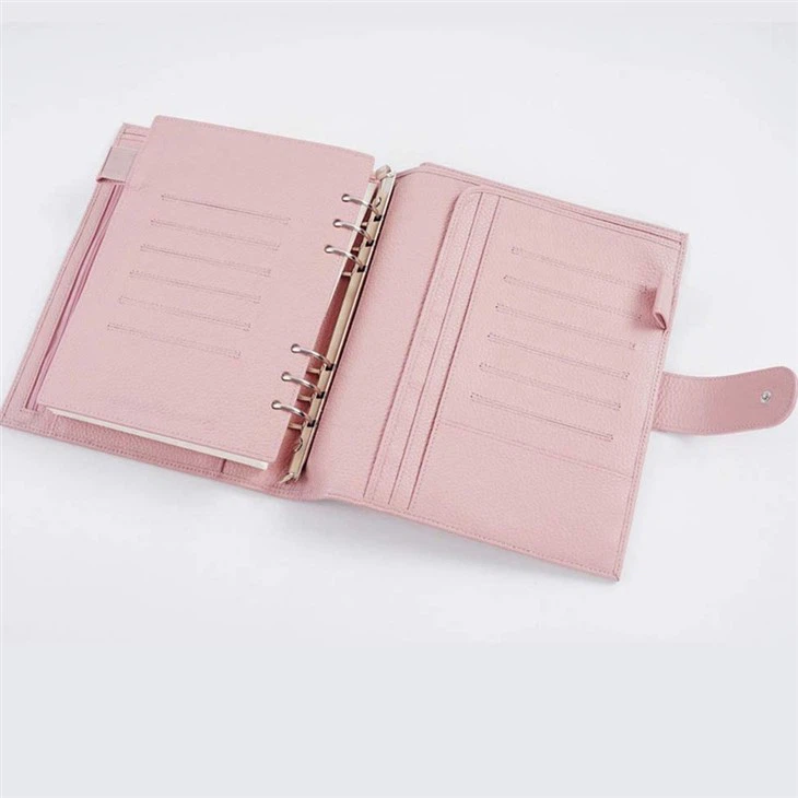 pink Leather Journal Notebook