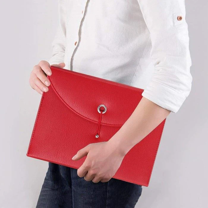 Expanding PU Leather Document Holder