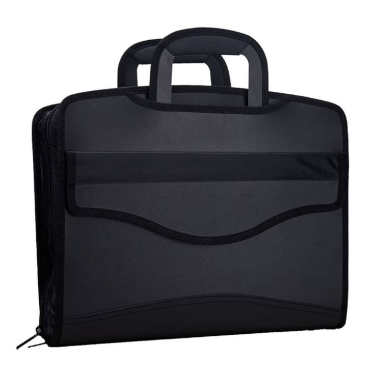 Black Expandable Portfolio Folders