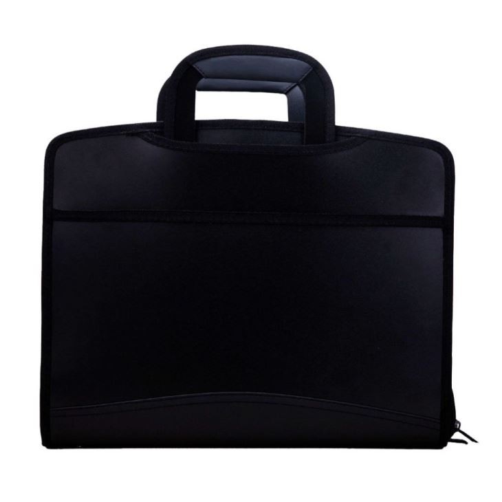 Black Expandable Portfolio Folders