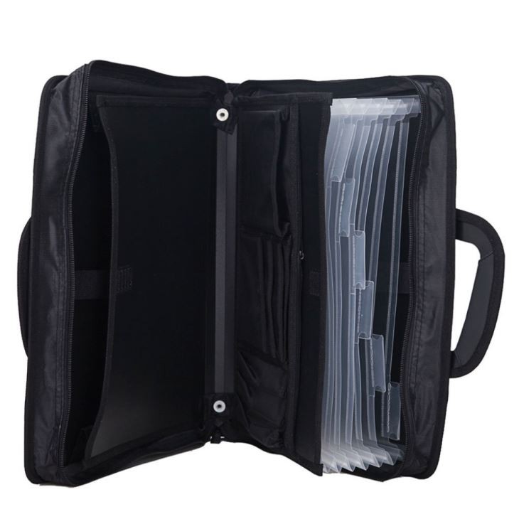Black Expandable Portfolio Folders