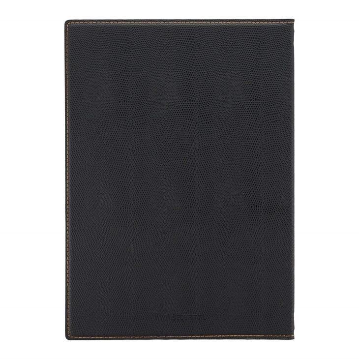 Black Leather Menu Holder Black Leather Menu Holder