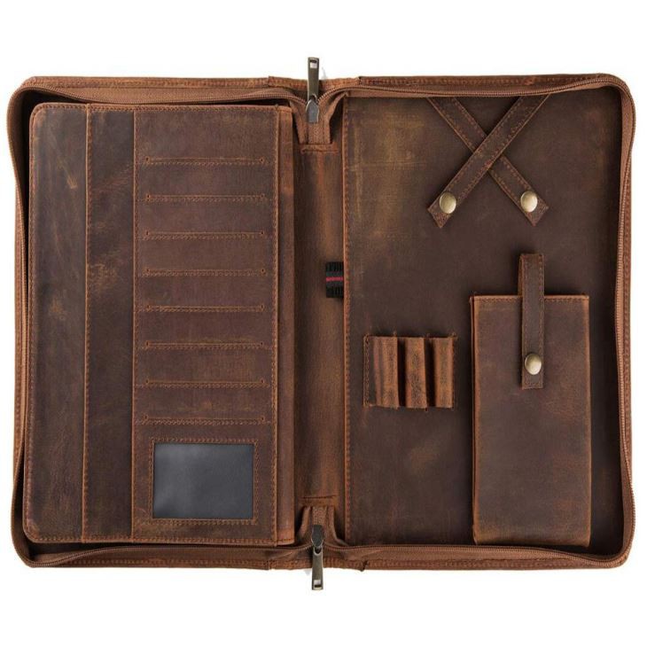 Retro Genuine Leather Compendium