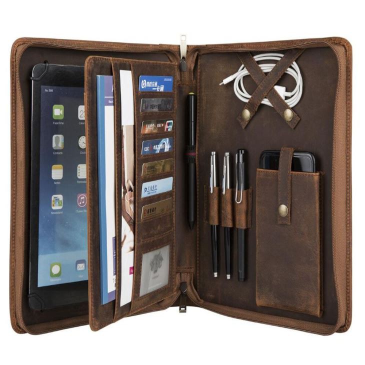 Mulity-purpose Genuine Leather Compendium