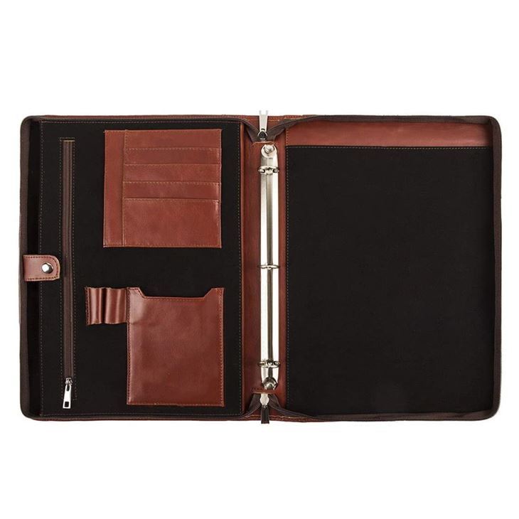 Brown Zippered A4 Compendium Brown Zippered A4 Compendium