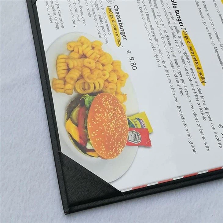 PU Leather Menu Cover Holder PU Leather Menu Cover Holder