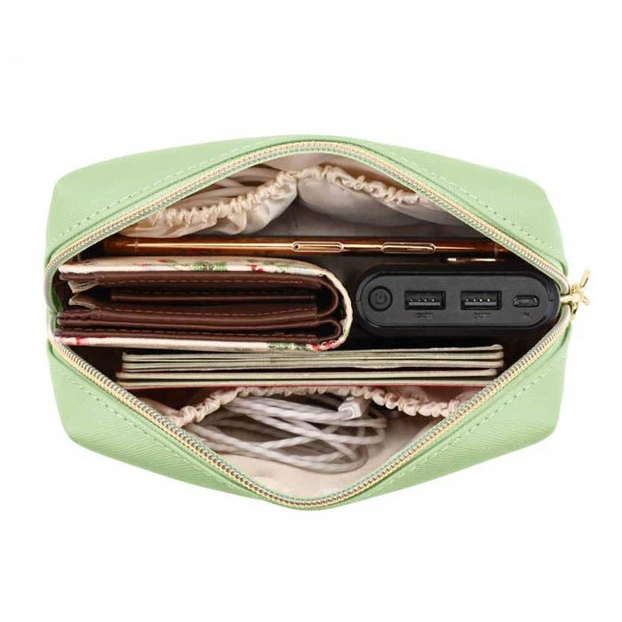 Travel Leather Makeup Bag