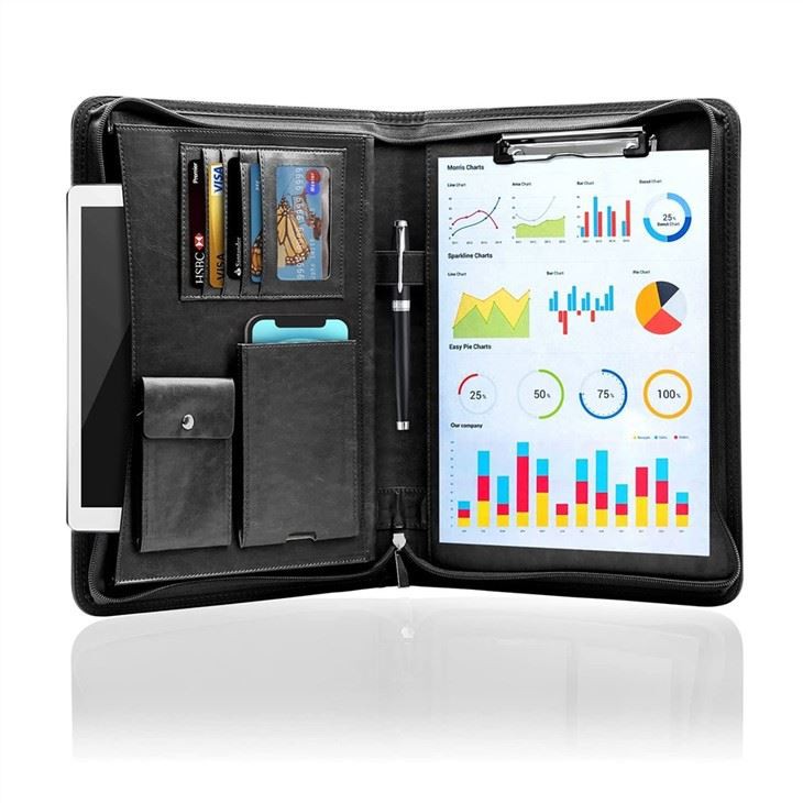 Business Leather Portfolio Folder Business Leather Portfolio Folder