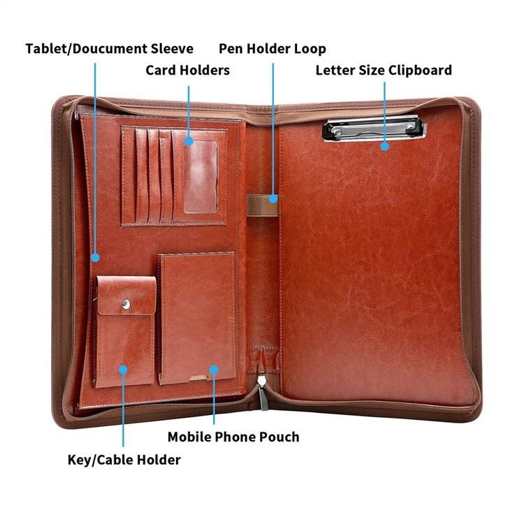 Business Leather Portfolio Folder Business Leather Portfolio Folder